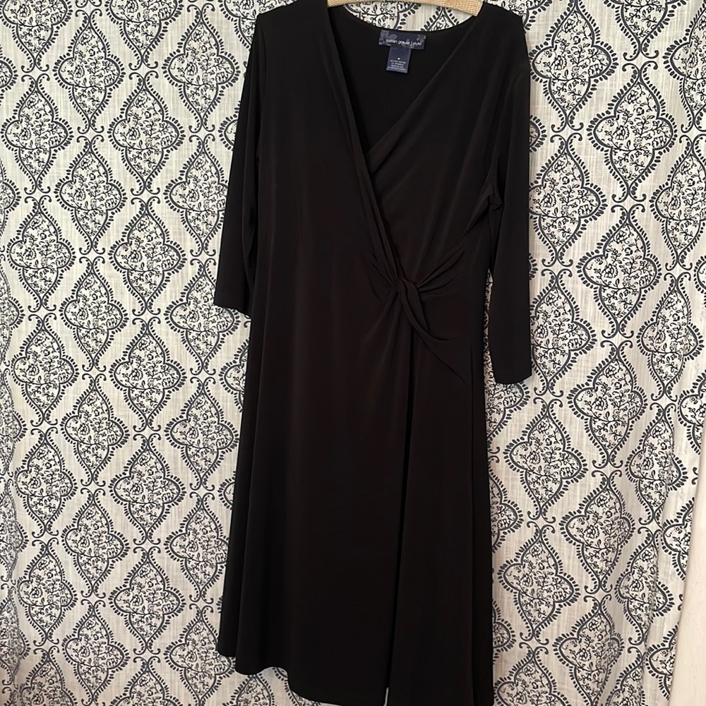 Susan Graver black dress, 3/4 sleeve
